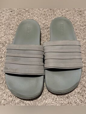 Adidas Light Gray Slide Sandals Size 7